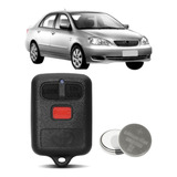Capa Controle Alarme Toyota Corolla 2003 Em Diante + Bateria