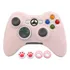 Capa Controle Xbox 360 Rosa Pastel Proteção Silicone