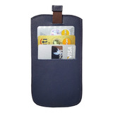 Capa Couro Puxador E Cartão Para Blackberry Keyone Aurora Z3