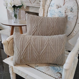 Capa De Almofada Tricot