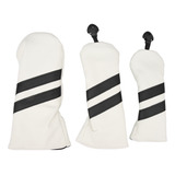 Capa De Cabeça Branca White Club Pu Driver Wood Fairway À Pr