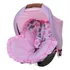 Capa De Capota Para Bebê Conforto Rosa Azul Menino E Menina