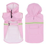 Capa De Chuva Para Cachorro Grande   Rosa Tamanho 2xlarge