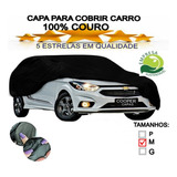 Capa De Cobrir Carro Couro Ecológico Forro Aveludado U.v. 