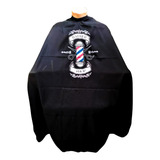 Capa De Corte Para Barbeiro cabeleireiro Microfibra Cabelo Cor Preto Capa Micro Silk Barber Pole