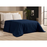 Capa De Edredom Queen Duvet Zíper 400 Fios Luxo Extra Macio Cor Azul petróleo