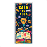 Capa De Porta Decoração Escolar Diversos Elástico 0 85x2 10m Cor Sala De Aula   Anv 3047