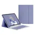 Capa De Teclado Para iPad 9/8/7 (com Bandeja De Canetas) Cor Capa Cinza Lavanda + Teclado