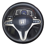 Capa De Volante Costurada New Civic 2007 A 2011