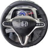 Capa De Volante Costurada New Civic 2007 A 2011