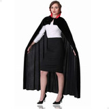 Capa Dracula Vampiro Halloween Adulto Fantasia Dupla Face