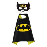 Capa E Mascara Batman Super Heroes Infantil