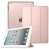 Capa Fintie Para Ipad 2/3/4 – Capa Traseira Fosca Transparente E Fina E Leve Suporta Ativação Automática/sono Para Ipad 4ª Geração Com Tela De Retina, Ipad 3 E Ipad 2, Rose Gold