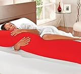 Capa/fronha Para Travesseiro Gigante Almofada De Corpo Inteiro Para Gestante (vermelho)