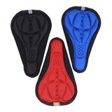 Capa Gel Banco Selim Almofada Forro Para Bicicleta Ajustavél Cor Azul