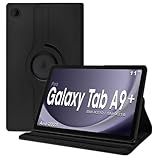 Capa Giratória 360 Flip Para Tablet Samsung Galaxy Tab A9 Plus Sm-x216 Sm-x210 + Enterprise Edition 11 Polegadas - Alamo (preto)