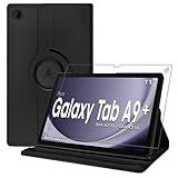Capa Giratória 360 Flip Pelicula Para Tablet Samsung Galaxy Tab A9 Plus Sm-x216 Sm-x210 + Enterprise Edition 11 Polegadas (com Pelicula) - Alamo (preto)