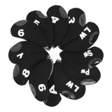 Capa Golf Iron Pole Head 12 Peças Club Covers Number Club
