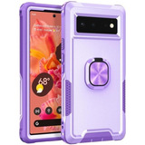 Capa P8006 Para Google Pixel 6 3 Em 1 Pc + Suporte De Anel