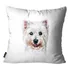 Capa Para Almofada Mdecore Pets Cachorro Gato West Highland White Terrie