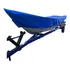 Capa Para Barco 6m Borda Alta Canoa Lona Sol Chuva Cor Azul