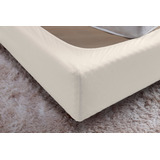 Capa Para Box Cama De Casal 100  Algodão Fio 30 1 Penteado