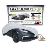 Capa Para Carro Hws Premium Forrada Cadeado Carbon Titanium