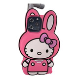 Capa Para iPhone Sanrio Hello Kitty Head My Melody 3d Lindo