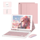 Capa Para Samsung Tab A9 8 7in Com Teclado Bluetooth   Mouse
