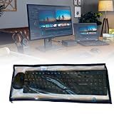 CAPA PARA TECLADO E MOUSE PROTEÇÃO COM ZÍPER CRISTAL  Cristal 