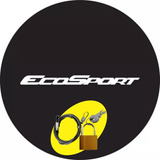 Capa Pneu Estepe Logo Ecosport - 2003 2004 2005 2006 Preta