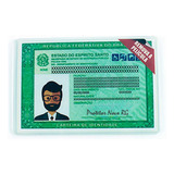 Capa Proteção Para Novo Rg Identidade Acrilico   Kit 100 Pçs