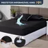 Capa Protetora Impermeável Colchão King Antialérgico Matelado Respirável Super Macio Antimofo Silencioso Preto