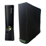 Capa Protetora Para Console Xbox 360 Slim Na Vertical Preta