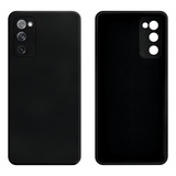 Capa Silicone Aveludada Para Galaxy S20 Fe   S20fe Cor Preto