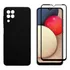 Capa Silicone Aveludada Preta P/ Galaxy A22 4g + Pelicula