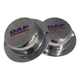 Capa Sobre Tampa Cromada Cubo Dianteiro Daf Cf  par 
