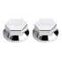 Capa Sobre Tampa Cromada Cubo Dianteiro Iveco Par 2pcs