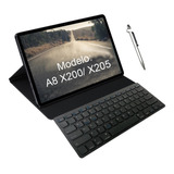 Capa Teclado Para iPad Galaxy 10.5 Tab A8 X205 Mais Vendida