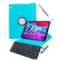 Capa Teclado Pelicula Para iPad Air 1a1475 Air 2a1566 A1822 Cor Água