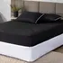 Capa Texfine Protetor De Colchão Preto Matelada Ultrassônico Impermeável Queen Box Antiácaro