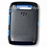 Capa Vertical Rígida Preta Com Azul Para Blackberry Torch 9850/9860