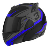Capacete 62 Robocop Escamoteavel