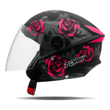 Capacete Aberto Feminino Pro