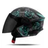 Capacete Aberto New Liberty Three Flowers Fosco Viseira Fumê