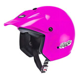 Capacete Aberto Piruzinho Compact Liberty Aba Pala Pro Tork Cor Rosa Desenho Solid Tamanho Do Capacete 56