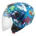 Capacete Aberto Pro Tork New Atomic Universe Brilhante Preto Cor Azul Desenho Solid Tamanho Do Capacete 58