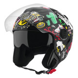 Capacete Aberto Viseira Solar