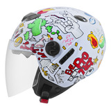 Capacete Aberto Viseira Solar