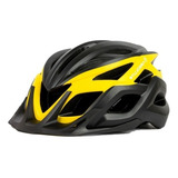 Capacete Absolute Wild Flash Com Led Usb Integrado Preto E A Cor Preto amarelo Tamanho Gg